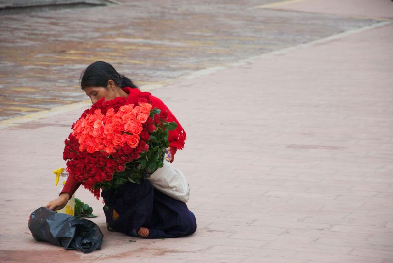 flower vendors Guatemala