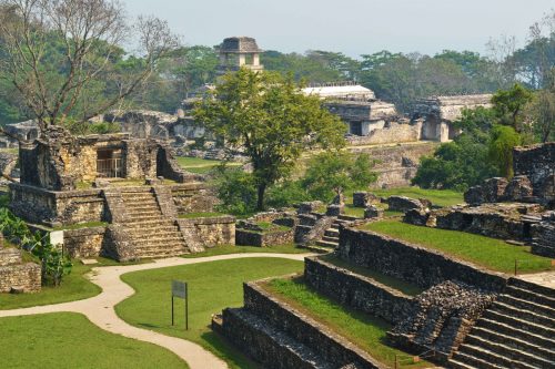 palenque mayan ruins in chiapas mexico