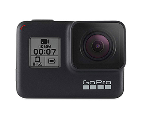GoPro HERO7 Black action camera for travel