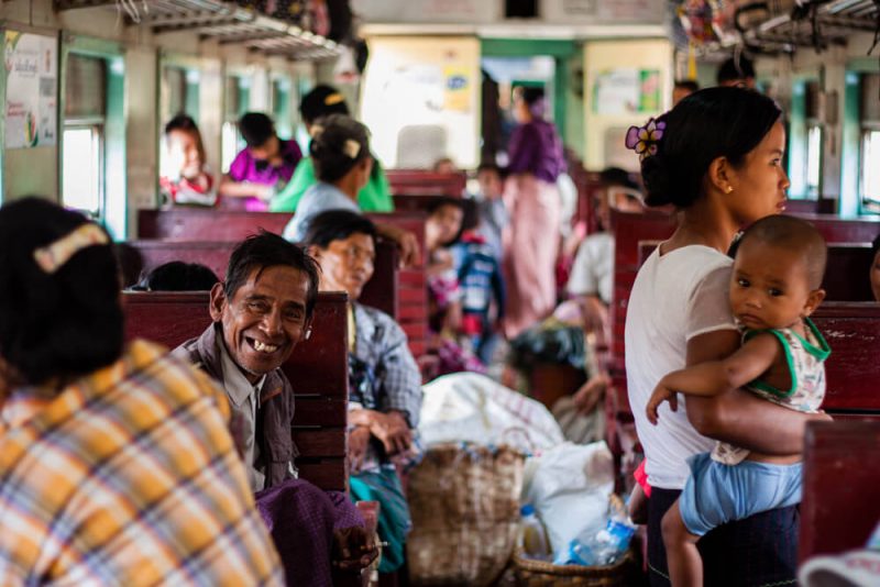Hsipaw train Myanmar Burma