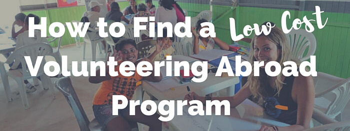 find a low cost volunteering program