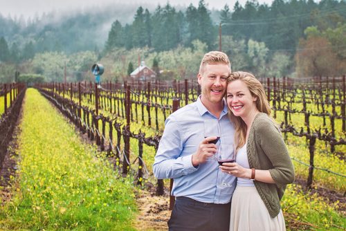 getting engaged in napa valley California