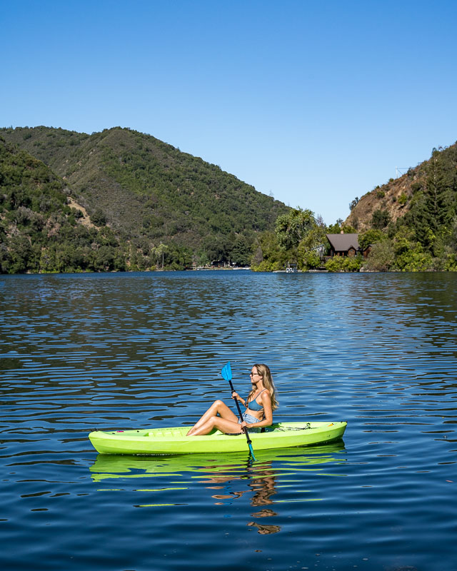 kayaking in Lake County Blue Lakes